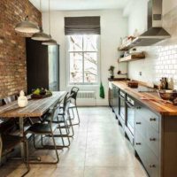 cucina in stile loft