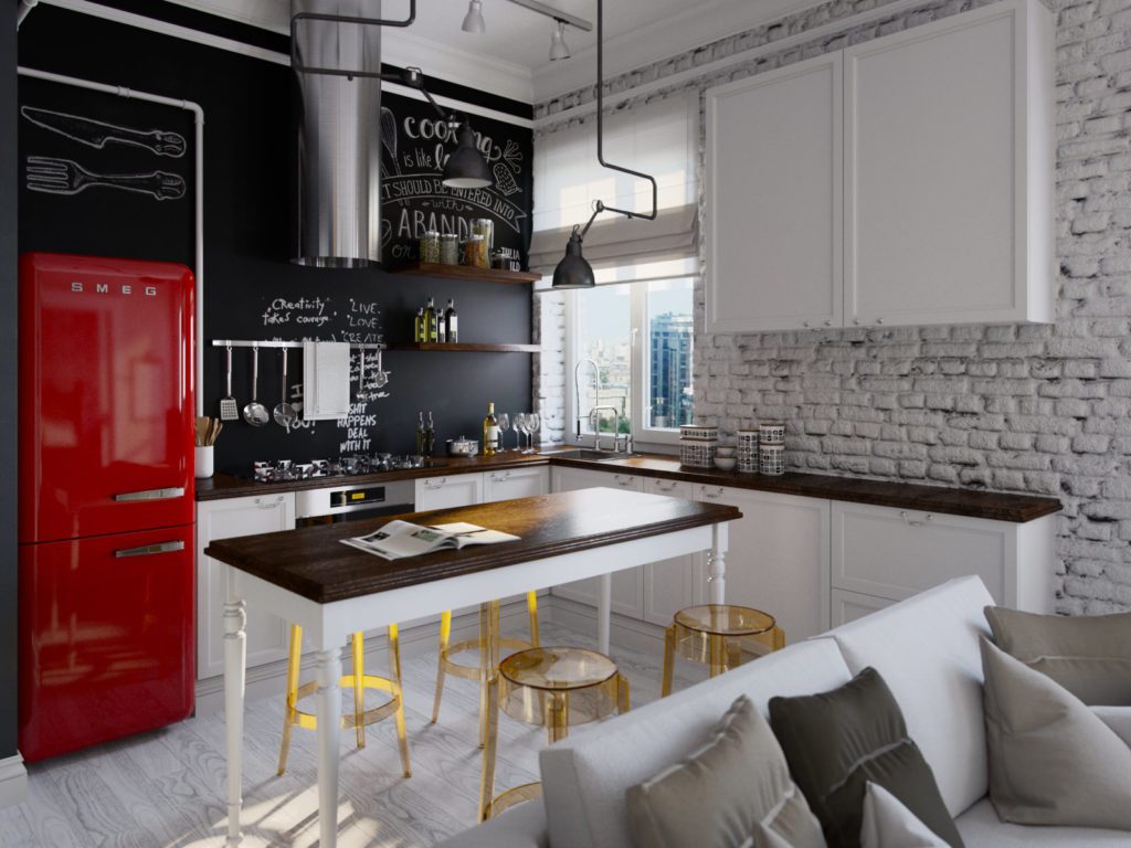 loft style kitchen