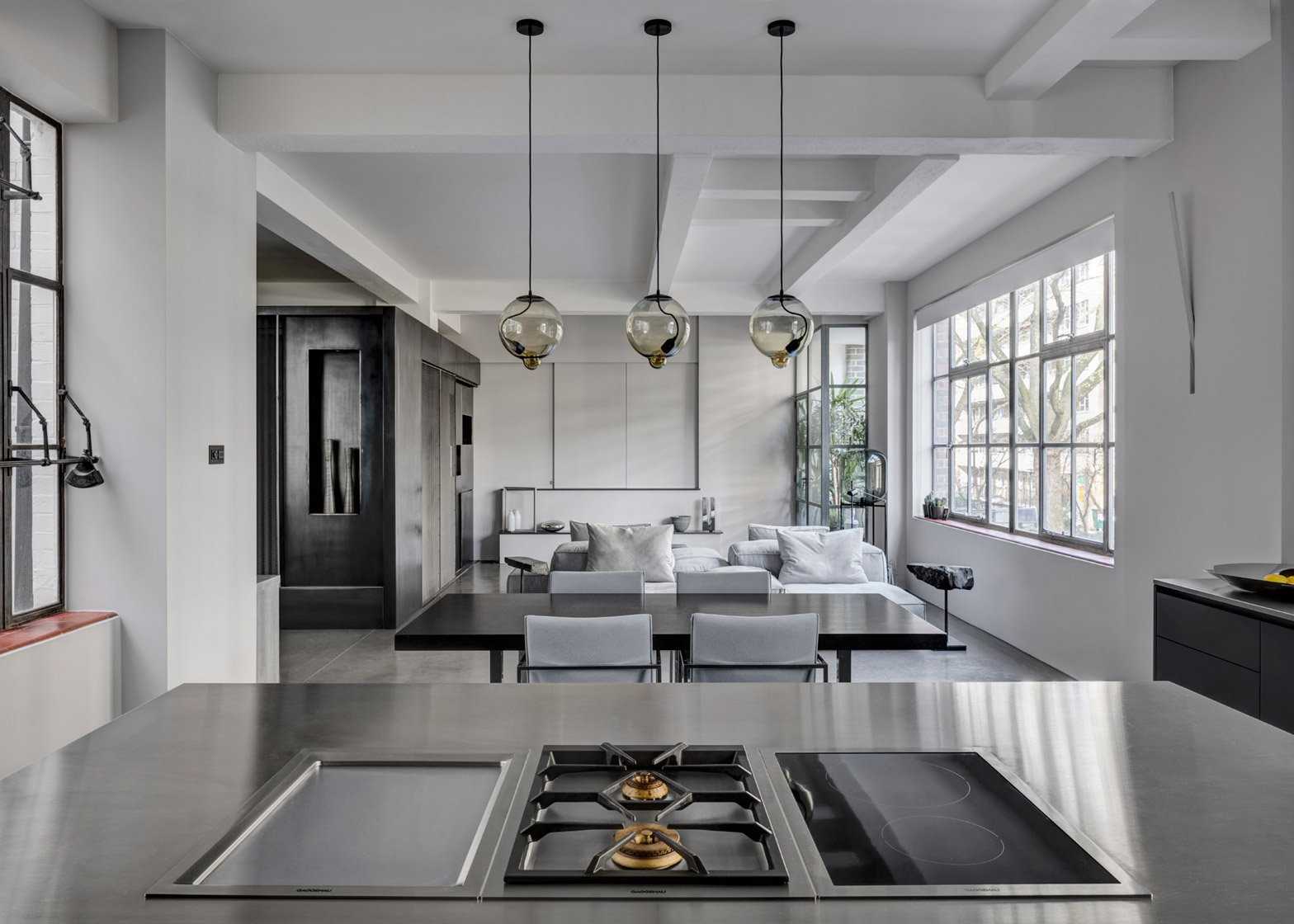 kitchen living room loft