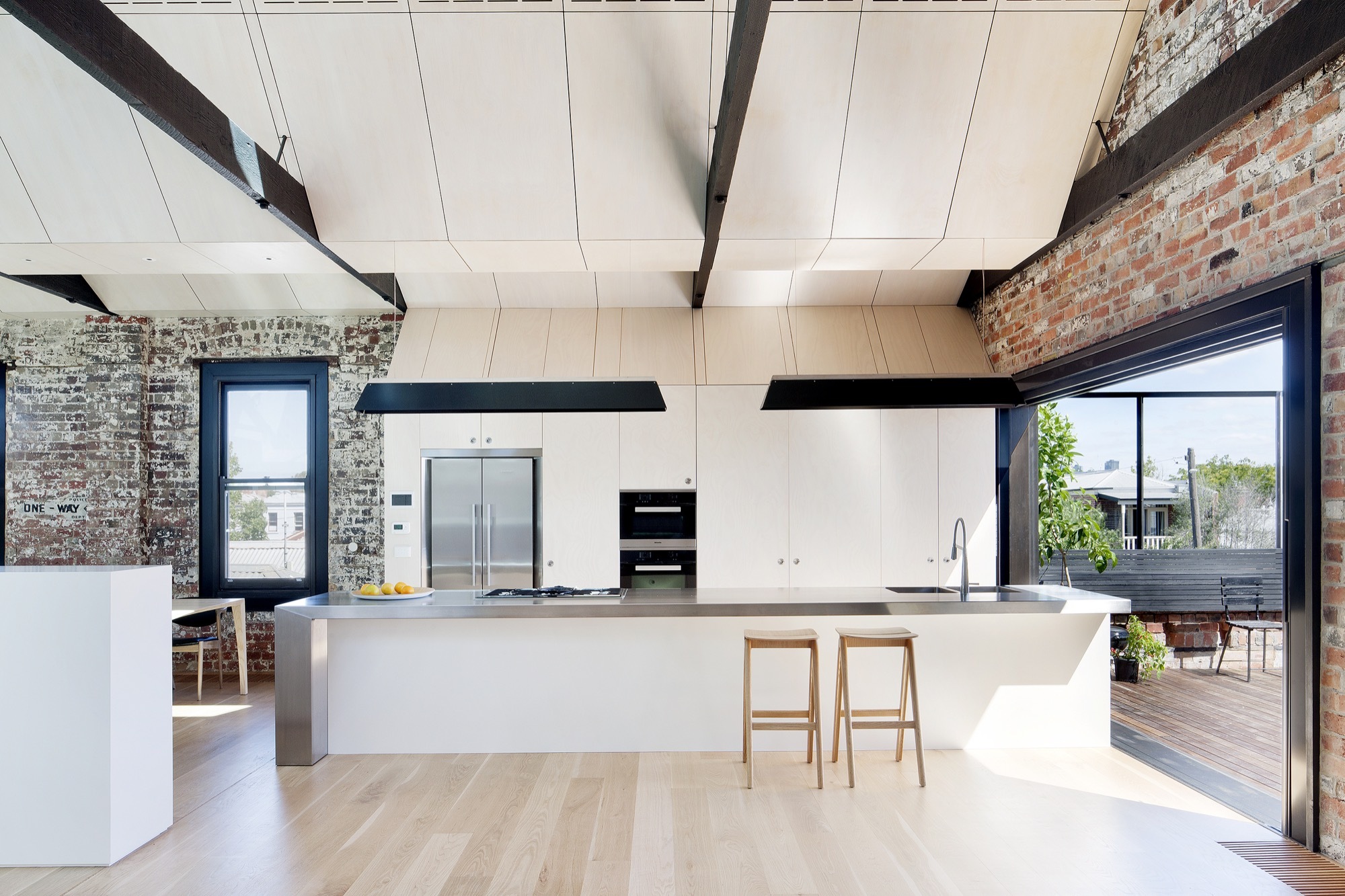 bright loft kitchen