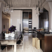 cucina wenge ricco di interni