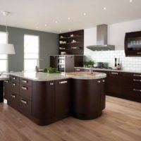 Reka bentuk foto wenge dapur