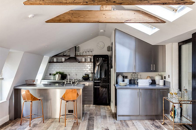 loft style kitchen