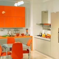 cucina con design del condotto dell'aria