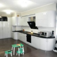 kitchen with ventilation duct photo