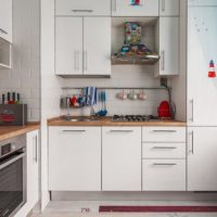 modern kitchen with ventilation duct