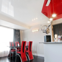 stretch ceiling in the loft