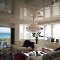 stretch ceiling in a chic interior