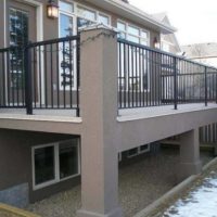 hinged concrete porch