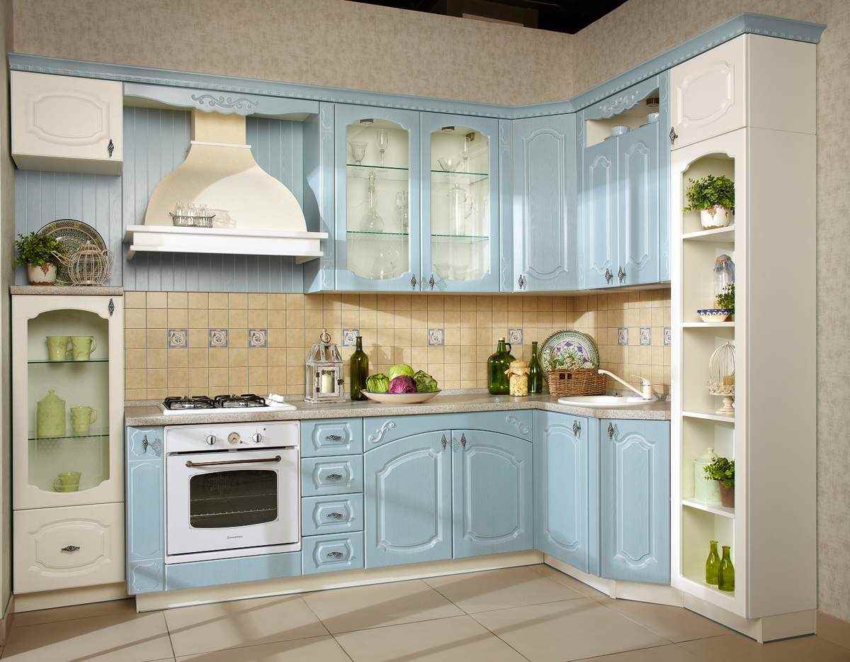 An example of a bright style kitchen 13 sq.m