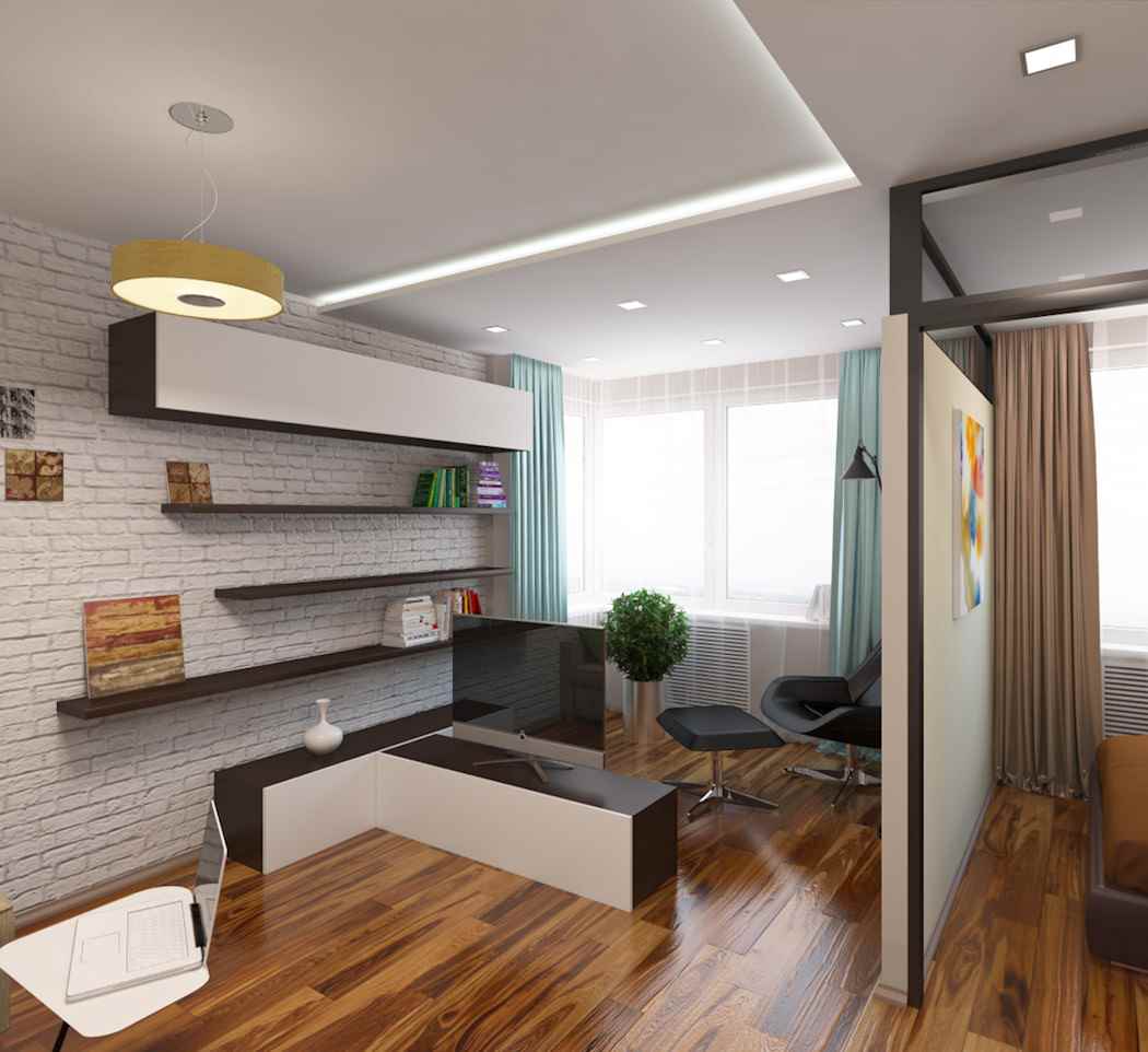 Primjer svijetlog interijera studio apartmana površine 26 četvornih metara