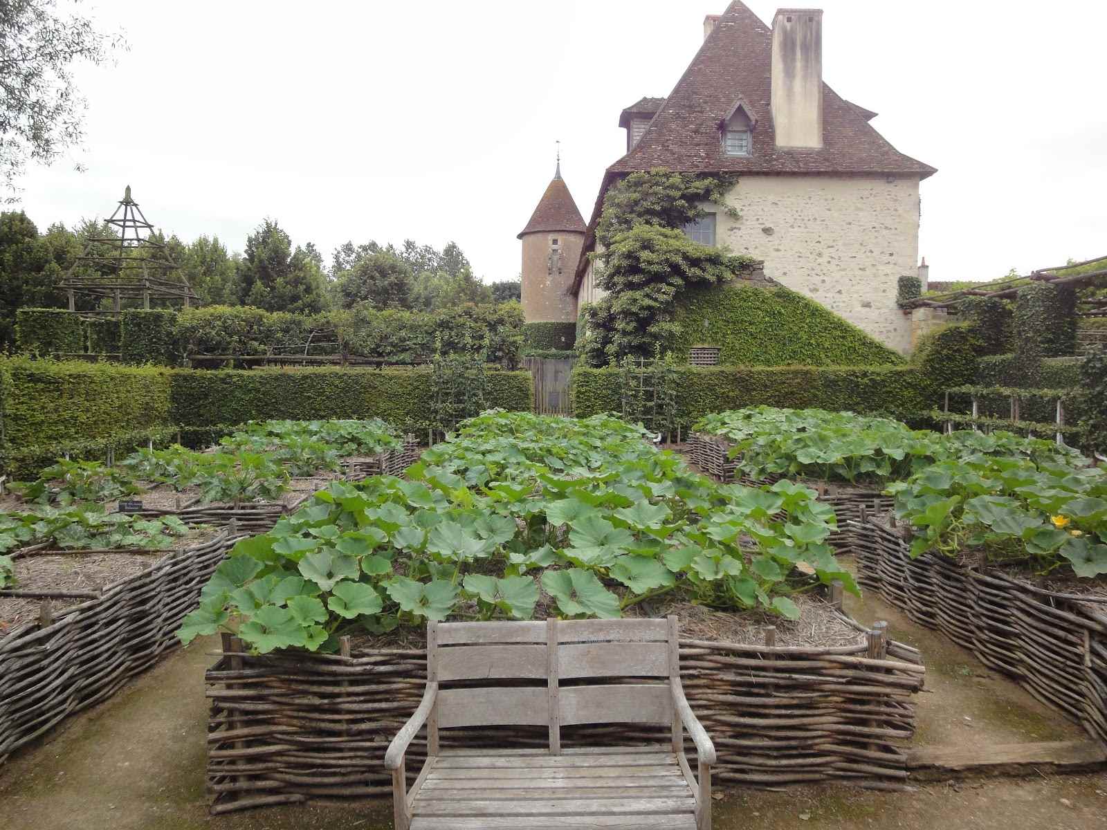 Un esempio di un brillante design di un giardino in campagna