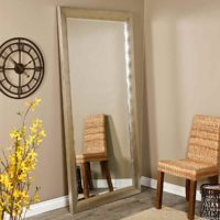 An example of a beautiful hallway interior with mirrors photo