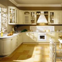 the idea of ​​a beautiful kitchen decor 13 sq.m photo