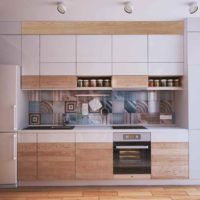 an example of a beautiful kitchen interior with a gas water heater photo