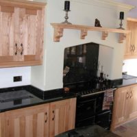 an example of an unusual design of a kitchen 13 sq.m photo