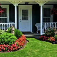 version of the bright decor of the front garden at the cottage picture