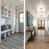 example of a beautiful interior hallway in a private house photo