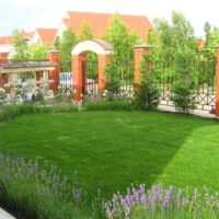 variant of a beautiful decor of a garden in a private courtyard photo