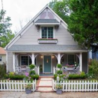 version of the unusual decor of the front garden in a private courtyard photo