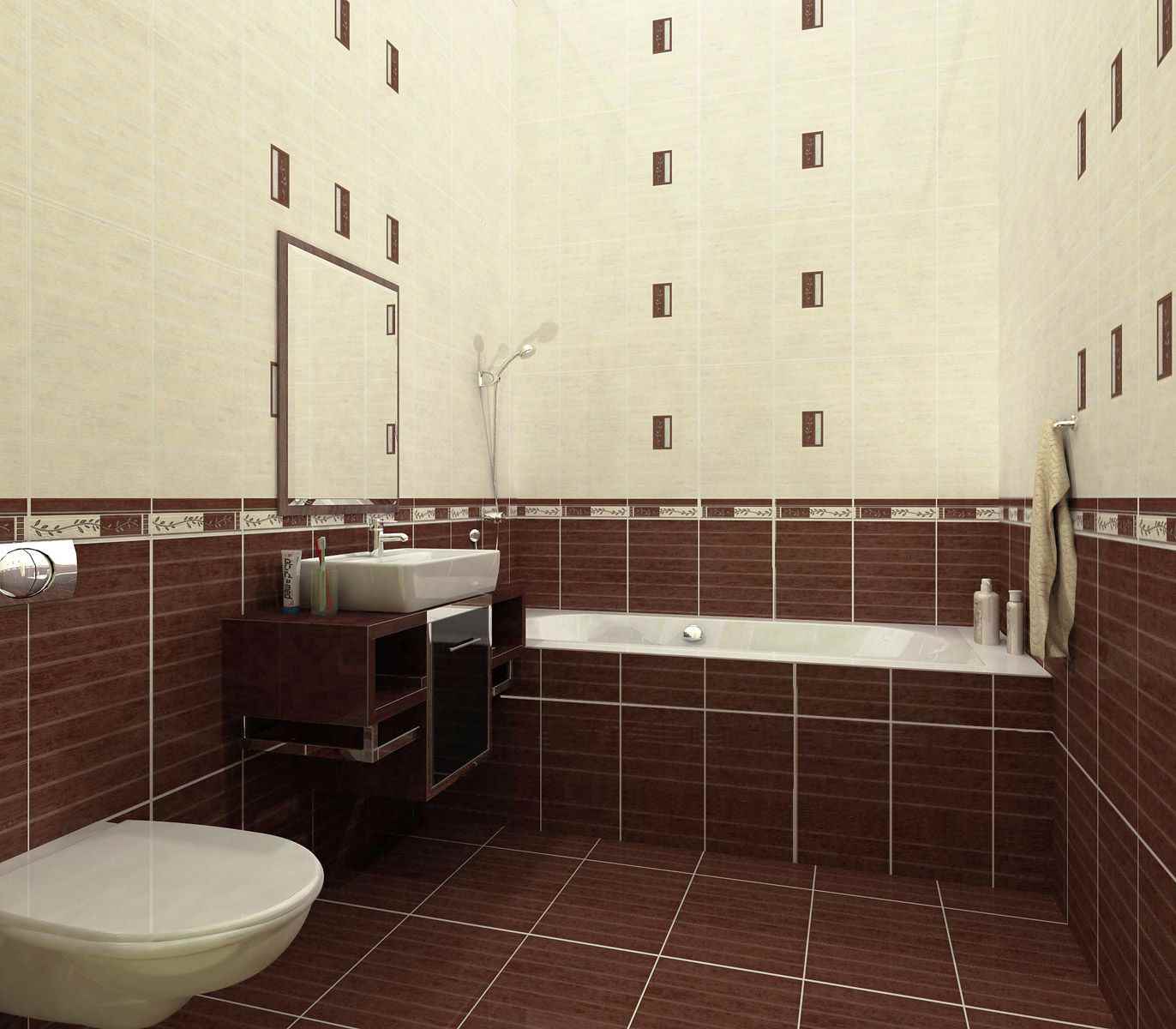 verzija prekrasnog stila polaganja pločica u kupaonici