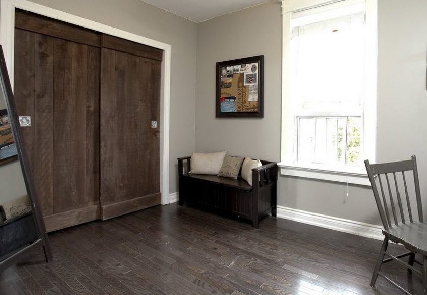 gray laminate and wenge furniture