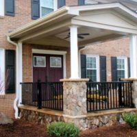 stone porch