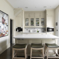 kitchen combined with a balcony