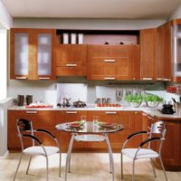 kitchen combined with a balcony in the apartment