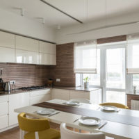 kitchen combined with a balcony