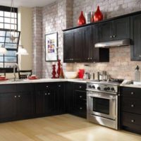 dark loft style kitchen