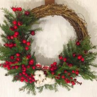 The idea of ​​using a beautiful DIY Christmas wreath design