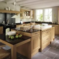 An example of a bright rustic style kitchen