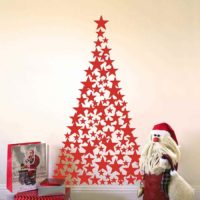 the idea of ​​creating a light Christmas tree from paper do-it-yourself photo