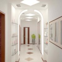 the idea of ​​a beautiful decor of the hallway in a private house photo