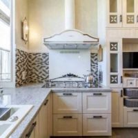 an example of a bright kitchen interior of 10 sq.m. n series 44 photos