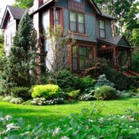 variant of a beautiful front garden decor in a private courtyard picture