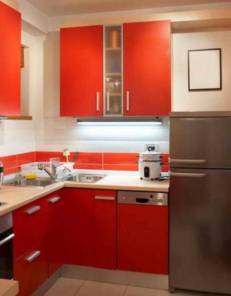 contoh hiasan dapur luar biasa 7 sq.m