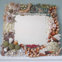 mirror shell decor