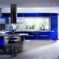 kitchen design with a window in a modern style