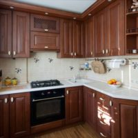 kitchen design 6 sq m solid oak