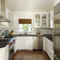 interior of a small kitchen