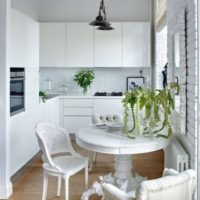 interior of a small kitchen decor