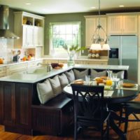 interior of a small kitchen photo