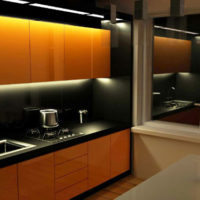 kitchen design 6 sq m lighting