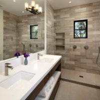 stone bathroom tile photo