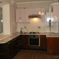 kitchen design 6 sq m dark laminate