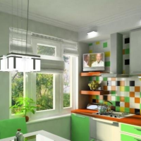 cuisine lumineuse design 6 m²