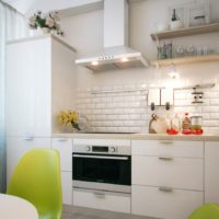 dizajn kuhinje bez gornjih visećih ormara dekor fotografija