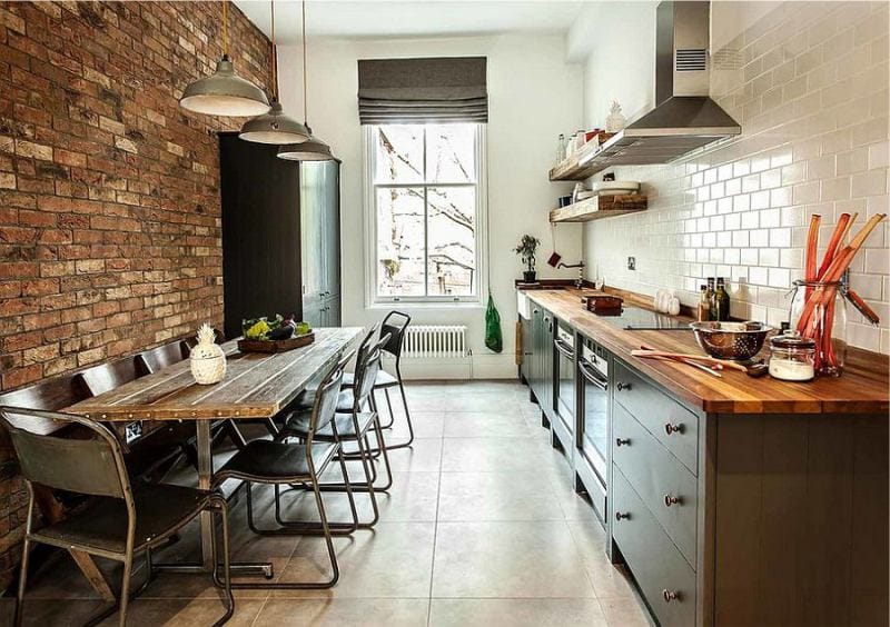 cucina in stile loft